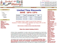 Tablet Screenshot of hookedonhistory.com